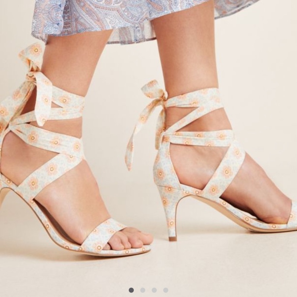 Anthropologie tie up heels